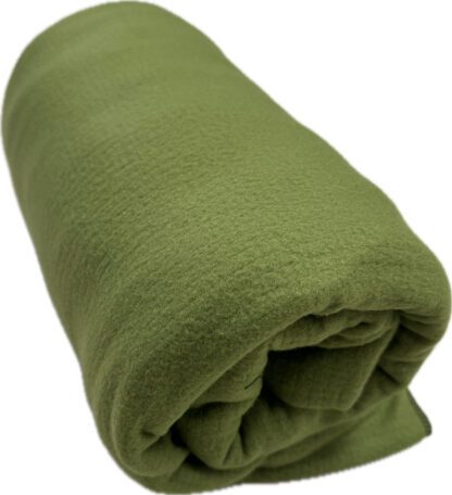Green MicroGrid Fleece Blanket